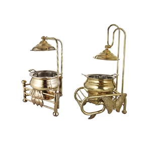 Equipo de Restaurante, Recipiente para Calentar Comida de Latón Fundido Moderno, de Lujo, para Mesa, Bodas, Fiestas, Hoteles, Buffet - Product Image 1
