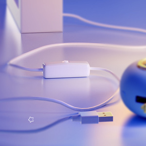 Yimi Paper Sculpture Night Light <b>Square</b> USB Warm White LED Desk Decor <b>Tap</b> Control - Product Image 3