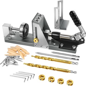 Guía de Perforación de Bolsillos para Madera de Aleación de Aluminio, Grado Industrial, para Bricolaje, con Garantía de 3 Años - Product Image 1