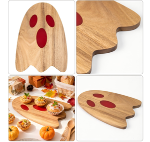 Planche à <span class=keywords><strong>fromage</strong></span> en résine effrayante, plateau en bois sur le thème d'Halloween, planche à découper pour les fêtes, divertissement, bois massif avec design personnalisé - Product Image 3