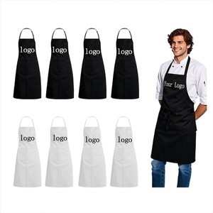 Delantal de cocina para restaurante con logotipo, publicidad comercial personalizada, regalo promocional, delantales de cocina ajustables de poliéster 100 - Product Image 1