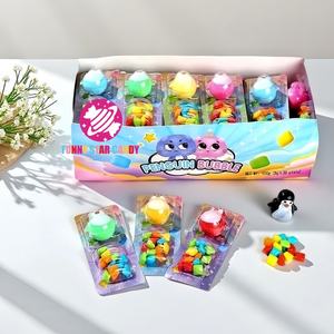 ของเล่นสำหรับเคี้ยวหมากฝรั่งรูปเพนกวินรสผลไม้หวานมินิทรงสี่เหลี่ยม - Product Image 1