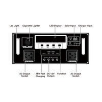 Système d'énergie solaire hors réseau, onduleur à onde sinusoïdale pure 12V 500W 1000W 1500W, batteries lithium-ion Lifepo4, générateur solaire