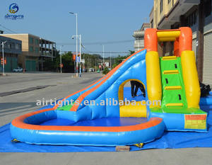 Giant Water Glijbaan, Opblaasbare Slider Met Zwembad Gemaakt Door Luchtdicht Bedrijf - Product Image 5