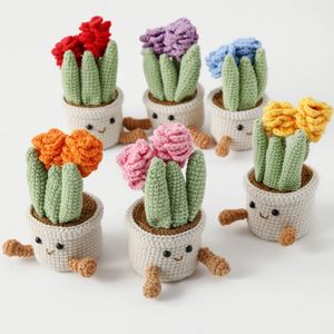 Tulipán de Ganchillo de Fábrica en Maceta Adorable, Decoración Kawaii para Habitación u Oficina, Cactus de Ganchillo, Tulipán, Girasol, Muñeco de Cactus en Maceta, Regalo para el Día de la Madre - Product Image 1