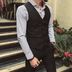 <span class=keywords><strong>Abito</strong></span> da <span class=keywords><strong>Uomo</strong></span> Elegante Tre <span class=keywords><strong>Pezzi</strong></span> per Affari Cerimonia Matrimonio e Testimone dello Sposo - Product Image 4