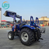 Tracteur à roues 50hp 60hp 70hp 80hp 90hp 100hp, marque chinoise durable, vente directe d'usine, prix bas, best-seller