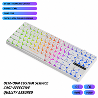 Yeni Ergonomik USB Kablolu RGB Arkadan Aydınlatmalı Punk Tarzı Membran Klavye, Oyun ve Ofis Dizüstü Bilgisayar Kullanımı için Multimedya Tuşları ile
