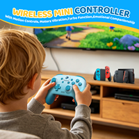 Manette AI Emotional Mini Pro pour Nintendo Switch/Switch 2/Steam Deck avec animation des yeux et effets sonores – Accessoire de jeu