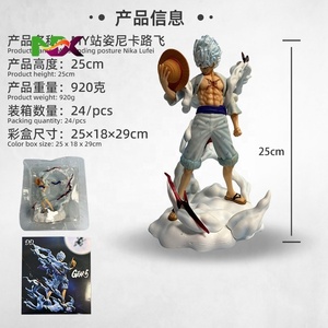 Statua GK di Luffy Nika Gear 5 in Piedi, Modello Anime in Posa da Combattimento, Decorazione da Scrivania da Collezione - Product Image 2