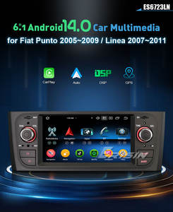 Reproductor Multimedia para Auto Erisin ES6723LN con Android 14.0, DSP, BT5.0, CarPlay, GPS y <span class=keywords><strong>DVD</strong></span> para <span class=keywords><strong>Fiat</strong></span> <span class=keywords><strong>Grande</strong></span> <span class=keywords><strong>Punto</strong></span> Linea - Product Image 2