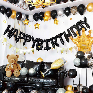 Birthday <strong>Balloon</strong> Set 16 Inch Rose Gold Happy Birthday Letter Foil <strong>Balloon</strong> <strong>Tassel</strong> Rose Gold Sequined <strong>Balloon</strong> for Party Decoration - Product Image 4