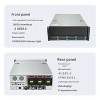Serveur IA 4U en rack avec processeur Xeon, 8 baies, 6 GPU, gestion à distance IPMI haute performance, alimentation redondante 3+1, 1,5 To de RAM