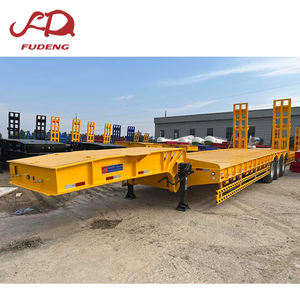 Semi-remorque à plateau surbaissé à bas prix, 3 essieux, 80 tonnes, 13, 15, 17 mètres, pour le transport d'excavatrices, remorque tandem, remorque à plateau surbaissé, camions à plateau surbaissé à <span class=keywords><strong>vendre</strong></span> - Product Image 6