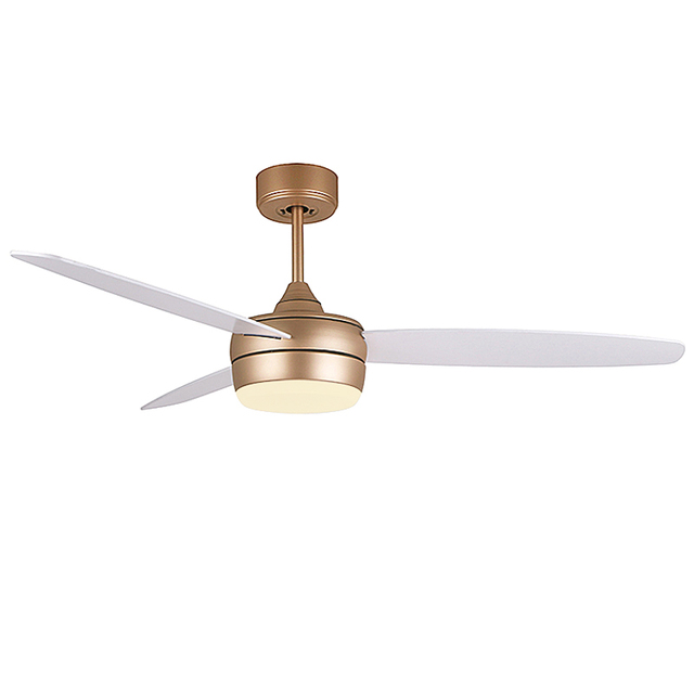 52'' LED Ceiling Fan Lights Decorative WIFI DC Motor 3 Plywood Blades Outdoor Ceiling Fan with Remote Control