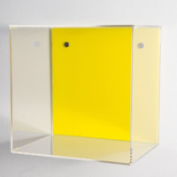Plexiglas-Vitrinen zur Wandmontage, Würfelförmige Aufbewahrungsregale, Transparenter Acryl-Schattenkastenrahmen