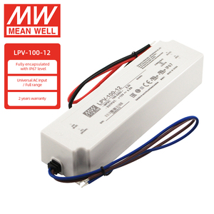 MEAN WELL LPV-100-12 מתח קבוע יציאה יחידה מוגן לחלוטין IP67 דרייבר ל-LED - Product Image 1
