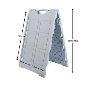 Rak Display A-Frame Profesional untuk Toko Ritel, Toko Pop-Up, Pameran Dagang, dan Promosi di Trotoar dengan Pemberat Air - Product Image 5