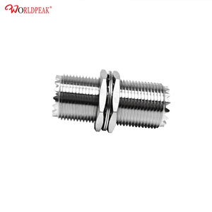 Adaptateur UHF Femelle vers UHF Femelle pour montage sur panneau, connecteur coaxial RF SO239 vers SO239 avec écrou, <span class=keywords><strong>prix</strong></span> direct usine - Product Image 2