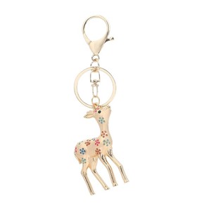 Llavero 3D de Ciervo <span class=keywords><strong>Sika</strong></span>, de Aleación de Zinc, Creativo, para Coche, Cadena para Colgar en el Bolso, Accesorios - Product Image 1