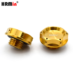 HRMin - Tapón <span class=keywords><strong>de</strong></span> Rosca para Tanque <span class=keywords><strong>de</strong></span> <span class=keywords><strong>Aceite</strong></span> <span class=keywords><strong>de</strong></span> <span class=keywords><strong>Motor</strong></span> <span class=keywords><strong>de</strong></span> Automóvil y Motocicleta, Color Dorado, <span class=keywords><strong>de</strong></span> Alto Rendimiento - Product Image 5