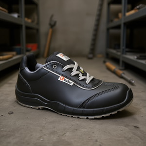 Ttake Granito Safety <b>Shoes</b> Black Steel Toe <b>Work</b> Footwear Size 42 - Product Image 3