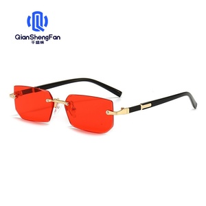 แว่นกันแดดแฟชั่นไร้กรอบ สไตล์ยุโรปอเมริกัน ทันสมัย ขอบตัดแต่งเก๋ไก๋ หลากสีสัน ป้องกันรังสียูวี 400 - Product Image 5