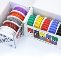 Cable Eléctrico de Cobre Estañado de Silicona de 0.5mm², Calibre 20AWG, 10 Colores, 5 Rollos *20AWG=50M, 6A 600V CA/3KV CC