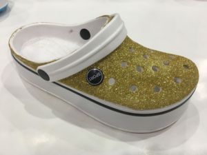 Sepatu <span class=keywords><strong>Clog</strong></span> Taman Wanita Desain Glitter Mewah, Diskon Besar - Product Image 2