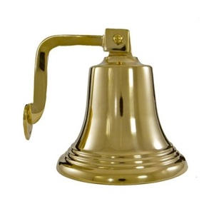 Campana colgante de pared hecha a mano personalizada, decoración de latón macizo de calidad sostenible, campana de barco náutico - Product Image 2