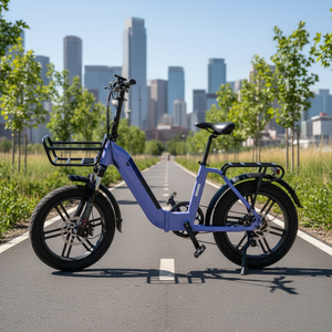 Bicicleta eléctrica <span class=keywords><strong>plegable</strong></span> ultraligera con batería oculta y potente. - Product Image 4