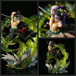 Figura DE ACCIÓN DE Roronoa Zoro de One Piece de <span class=keywords><strong>Anime</strong></span> de 30cm, modelo de PVC de fantasmas de isla luminosa para colección o regalo - Product Image 6