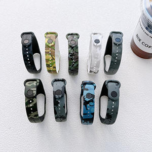 Forwleny ขายดีสำหรับ <span class=keywords><strong>Xiaomi</strong></span> Mi band 7 6 5พิมพ์ลายออกแบบรูปแบบสปอร์ตยางซิลิโคน - Product Image 3