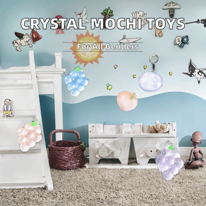 Mini Pelota de Juguete Mochi de Cristal Transparente, Juguetes Blandos Antiestrés para Apretar, Juguetes Elásticos de TPR, Regalos para Niños, Decoración, Marca QF Aleatoria - Product Image 4
