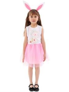 Hot Selling Spring Summer Child Party Carnival Costumes Kids Happy Easter Performance Clothes Girls Bunny Dresses - Product Image 5