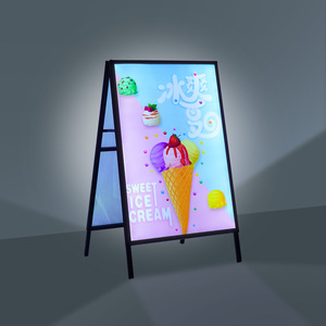 Support de cadre de boîte à lumière LED double face portable robuste pour panneaux publicitaires pour les affichages de panneaux de jardin en <span class=keywords><strong>extérieur</strong></span> - Product Image 1