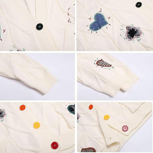 <span class=keywords><strong>Cardigan</strong></span> in maglia <span class=keywords><strong>grigio</strong></span> stile francese con fiocco, nuovo design autunno 2026, da <span class=keywords><strong>donna</strong></span>, a maniche lunghe, vestibilità ampia, tinta unita, casual - V-times Cina - Product Image 2