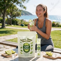 Poudre d'électrolytes Aeglewell Lime Beer, mélange d'hydratation sans alcool et sans sucre avec 0 glucides, 30 sachets individuels, vente en gros