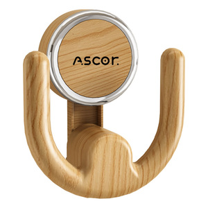 Suction Cup Shoe Rack Wall Mounted Punch Free <b>Adhesive</b> <b>Hooks</b> For Bathroom Slipper Storage Natural Wood Walnut Color - Product Image 5
