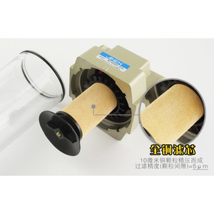 ไส้กรองอากาศ Jinen Af4000 04l 1 4 นิ้ว แบบระบายน้ำด้วยมือ ถ้วยพลาสติก อุปกรณ์เสริมเครื่องมือลม อลูมิเนียมอัลลอย - Product Image 3