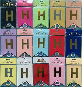 Guirnalda de Banderines de Papel DAMAI de 11.5x16.5cm con Diseño de Feliz Cumpleaños para Decoración de Fiestas, Banderines con Diseño de Cola de Pez - Product Image 6