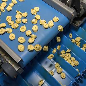 Sabuk Konveyor Jingtian Blue Sidewall PU 1 Lapis dengan Cleat Tahan Panas Garansi 2 Tahun untuk Transportasi Makanan - Product Image 2