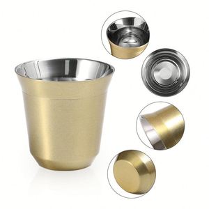 Taza Térmica Personalizada con Logotipo, 80 ml, 160 ml, 250 ml, Taza de Café de Acero Inoxidable 304 de Doble Pared, Taza de Café Espresso Italiana - Product Image 3