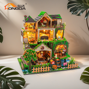 Casa de Muñecas de Madera Hongda L2501, Set de Casa de Muñecas para Niñas, Miniaturas de Casa de Muñecas, Casa de Muñecas DIY - Product Image 6