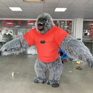 Cómodo y llamativo disfraz <span class=keywords><strong>de</strong></span> mascota gorila inflable para adultos memorable para eventos y promociones en venta logotipo personalizado - Product Image 1