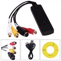Convertisseur VHS vers numérique USB 2.0, carte de capture audio vidéo, convertisseur VHS VCR TV vers numérique, compatible Win 7/8/10