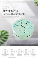 Multiprise électrique portable universelle multi-usages avec protection contre les surtensions, intégration de rangement et ports USB