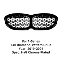 Grille de calandre avant à motif diamant pour BMW Série 1 F40 2019-2024, remplacement de la calandre de pare-chocs, accessoires de rechange
