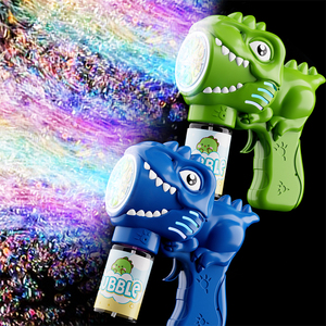 Bemay Toy Jouet de pistolet à bulles de dinosaure à 6 trous, Machine de soufflage de bulles, Jouet à bulles coloré pour <span class=keywords><strong>jouer</strong></span> en plein air pour les enfants - Product Image 2