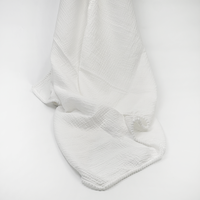GOTS Fabricant certifié Organic Crepe Muslin Ropa De Bebe Newborn Shower Gift Cover Quilt Swaddle Baby Blanket with Lace